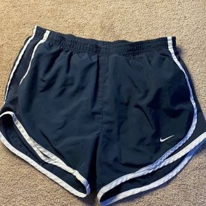 Navy blue athletic shorts